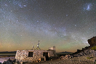 Milky Way over Salar de Tara y Aguas Calientes I, Los Flamencos National Reserve, Antofagasta Region, Chile, South America