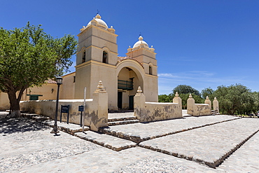 Exterior view of the 17th century Jesuit church Iglesia San Pedro Nolasco de los Molinos, Salta Province, Argentina, South America