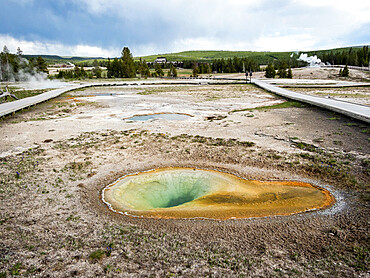 Belgian Pool, in the Norris Geyser Basin area, Yellowstone National Park, UNESCO World Heritage Site, Wyoming, United States of America, North America