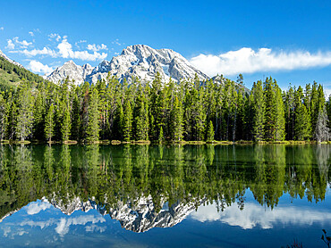 Colter Lake in Grand Teton National Park, Wyoming, United States of America, North America