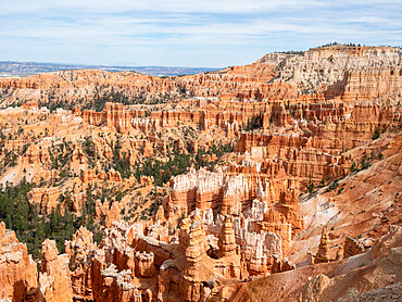 A view of the Bryce amphitheater from the rim at Bryce Canyon National Park, Utah, United States of America, North America