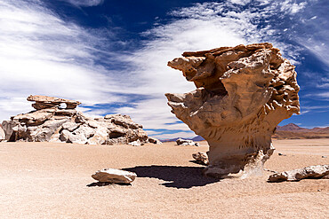 Rock formations, Reserva Nacional de Fauna Andina Eduardo Avaroa, Potosi Department, southwestern Bolivia, South America.