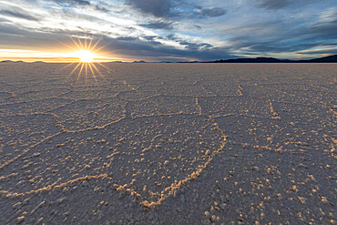 The salt flats near Coqueza, a small town near the Thunupa Volcano, Salar de Uyuni, Daniel Campos Province, Bolivia, South America