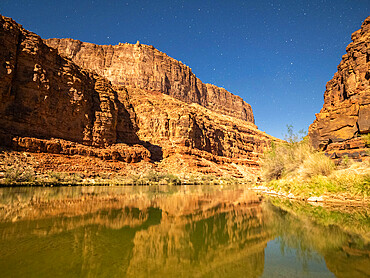 Night photography at South Canyon, just before river mile 32, Grand Canyon National Park, Arizona, United States of America, North America