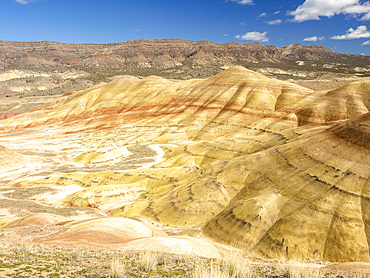 The Painted Hills, listed as one of the Seven Wonders of Oregon, John Day Fossil Beds National Monument, Oregon, United States of America, North America