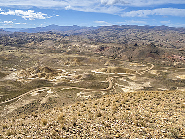 The Painted Hills, listed as one of the Seven Wonders of Oregon, John Day Fossil Beds National Monument, Oregon, United States of America, North America