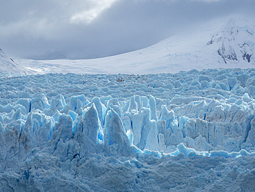 A view of the Garibaldi Glacier in Albert de Agostini National Park in the Cordillera Darwin mountain range, Chile, South America