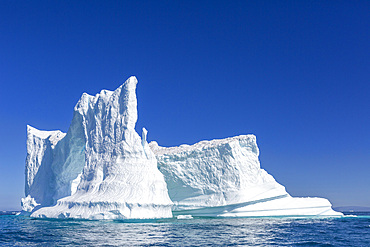 Huge iceberg from the nearby Ilulissat Icefjord floating near Ilulissat, formerly Jakobshavn, Western Greenland, Polar Regions