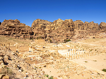 The Byzantine Church, Petra Archaeological Park, UNESCO World Heritage Site, one of the New Seven Wonders of the World, Petra, Jordan, Middle East