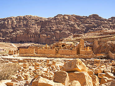 The Byzantine Church, Petra Archaeological Park, UNESCO World Heritage Site, one of the New Seven Wonders of the World, Petra, Jordan, Middle East