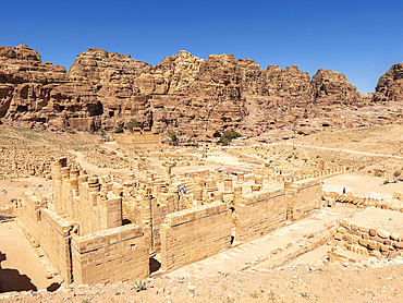 The Byzantine Church, Petra Archaeological Park, UNESCO World Heritage Site, one of the New Seven Wonders of the World, Petra, Jordan, Middle East