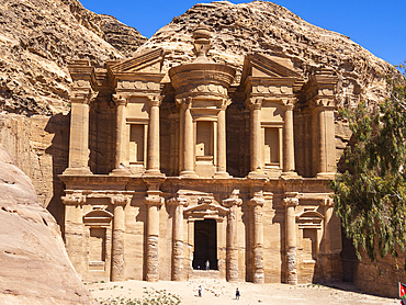 The Petra Monastery (Al Dayr), Petra Archaeological Park, UNESCO World Heritage Site, one of the New Seven Wonders of the World, Petra, Jordan, Middle East