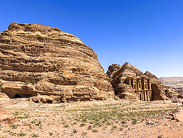 The Petra Monastery (Al Dayr), Petra Archaeological Park, UNESCO World Heritage Site, one of the New Seven Wonders of the World, Petra, Jordan, Middle East