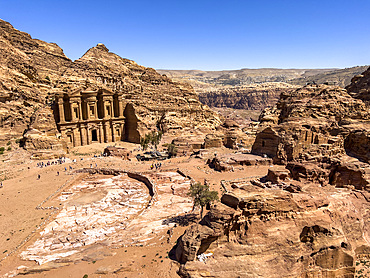 The Petra Monastery (Al Dayr), Petra Archaeological Park, UNESCO World Heritage Site, one of the New Seven Wonders of the World, Petra, Jordan, Middle East