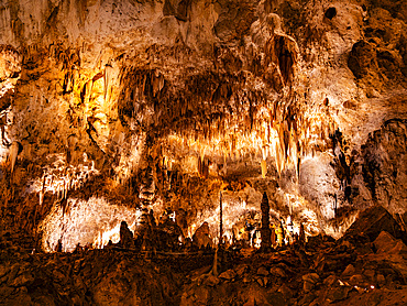 Inside the Big Room at Carlsbad Caverns National Park, UNESCO World Heritage Site, located in the Guadalupe Mountains, New Mexico, United States of America, North America