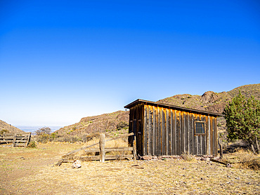 Abandoned building circa late 1800s from the Van Patten Mountain Camp, Dripping Springs Trail, Las Cruces, New Mexico, United States of America, North America