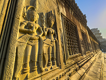 Angkor Wat, UNESCO World Heritage Site, a Hindu-Buddhist temple complex near Siem Reap, Cambodia, Indochina, Southeast Asia, Asia