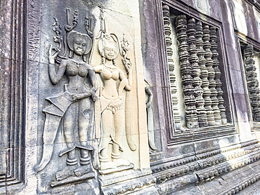 Angkor Wat, UNESCO World Heritage Site, a Hindu-Buddhist temple complex near Siem Reap, Cambodia, Indochina, Southeast Asia, Asia