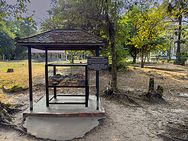 A site dedicated to those killed during the Khmer Rouge conflict at Choueng Ek, Phnom Pehn, Cambodia, Indochina, Southeast Asia, Asia