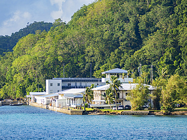 A building complex in the harbour, Palau, Micronesia, Pacific