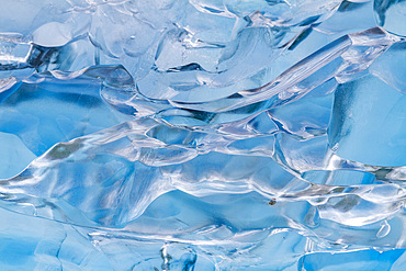 Glacial iceberg detail from ice calved off the LeConte Glacier, Southeast Alaska, Pacific Ocean, United States of America, North America