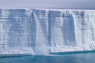 Views of Austfonna, an ice cap located on Nordaustlandet in the Svalbard archipelago in Norway, Arctic, Europe