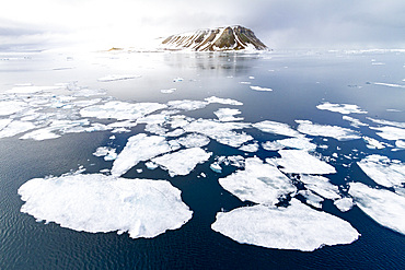 Views of Bjornsundet (Bear Sound), near the island of Spitsbergen in the Svalbard Archipelago, Norway, Arctic, Europe