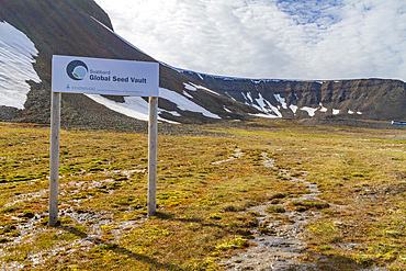 The Global Seed Vault just outside the town of Longyearbyen on the island of Spitsbergen in Svalbard, Norway.