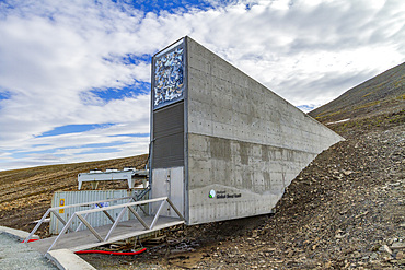 The Global Seed Vault just outside the town of Longyearbyen on the island of Spitsbergen in Svalbard, Norway.