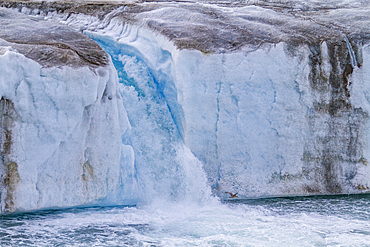 The Negribreen (Negri Glacier), in Olav V Land on the island of Spitsbergen in the Svalbard Archipelago, Norway.