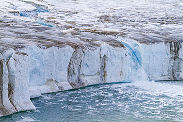 The Negribreen (Negri Glacier), in Olav V Land on the island of Spitsbergen in the Svalbard Archipelago, Norway.