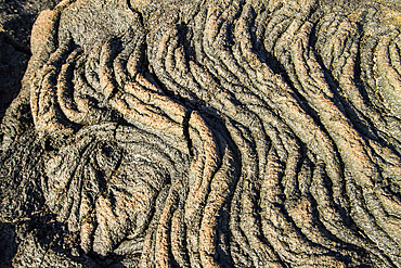 Lava and ash floes in the Galapagos Island Archipelago, Ecuador.