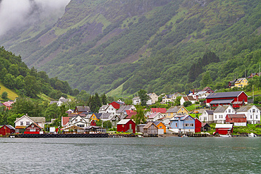 Views of the Aurlandsfjord, an arm of the Sognefjord, the largest fjord in all of Norway, Vestland, Norway, Scandinavia, Europe