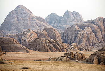 Rock fromations, Wadi Rum, Jordan, Middle East