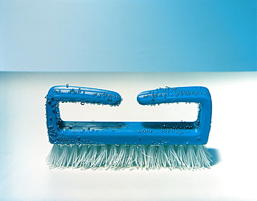 Blue nailbrush, handbrush, Cleaning, Beauty