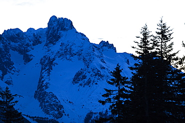 Bischofsmuetze at dusk, Dachstein mountain, Salzburg, Austria