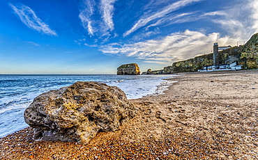 Marsden Grotto, a restaurant along the beach, South Shields, Tyne and Wear, England