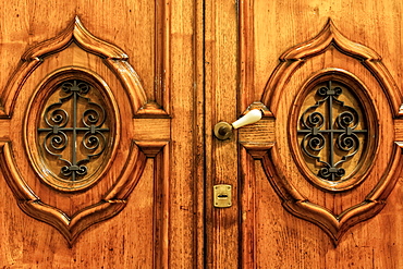 Wooden doors, Temple of Juno, Valley of Temples, Syracuse, Sicily, Ortigia, Italy