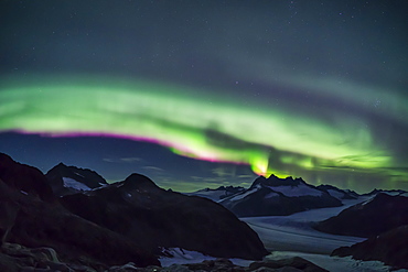 Northern Lights over Juneau Icefield, Tongass National Forest, Alaska, United States of America