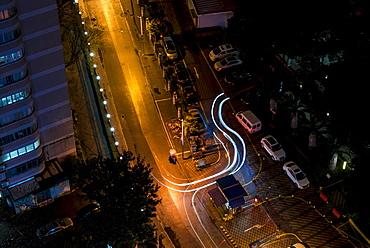 Urban landscape at night, Shanghai, China