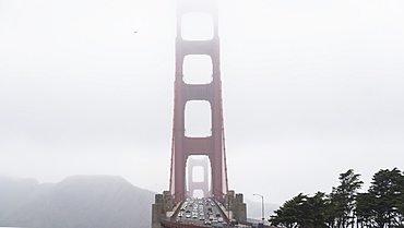 Golden Gate Bridge on a cloudy day, San Francisco, California, United States of America