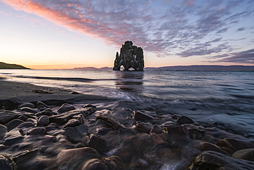 Hvitserkur at sunset, North Iceland, Iceland