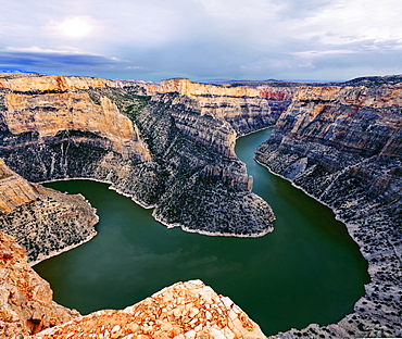 View of Bighorn Canyon from Devil Canyon Overlook, Bighorn Canyon National Recreation Area, Montana, United States of America