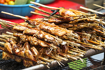 Chicken satay sticks, Kuang Si, Luang Prabang, Laos