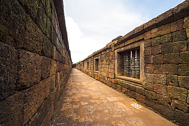 Walls and corridor in the South Quadrangle, Vat Phou Temple Complex, Champasak, Laos