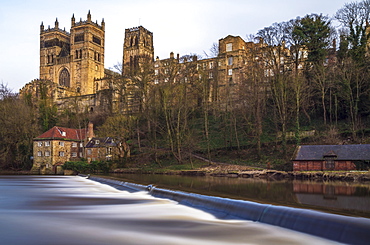 Durham Cathedral on the Banks of the River Wear in the North East of England, Durham, Durham County, England