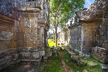 Courtyard in Gopura II, Preah Vihear Temple, Preah Vihear, Cambodia