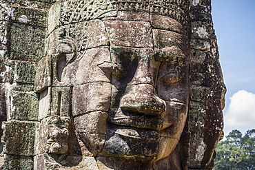 Face tower of the Bayon, Angkor Thom, Siem Reap, Cambodia