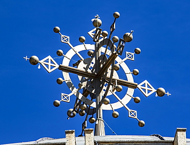 Ethiopian Orthodox cross atop of the Cathedral of Tsion Maryam (Our Lady Mary of Zion), Axum, Tigray Region, Ethiopia