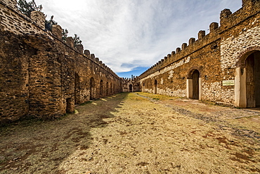 Stables and Bakaffa's Palace, Fasil Ghebbi (Royal Enclosure), Gondar, Amhara Region, Ethiopia